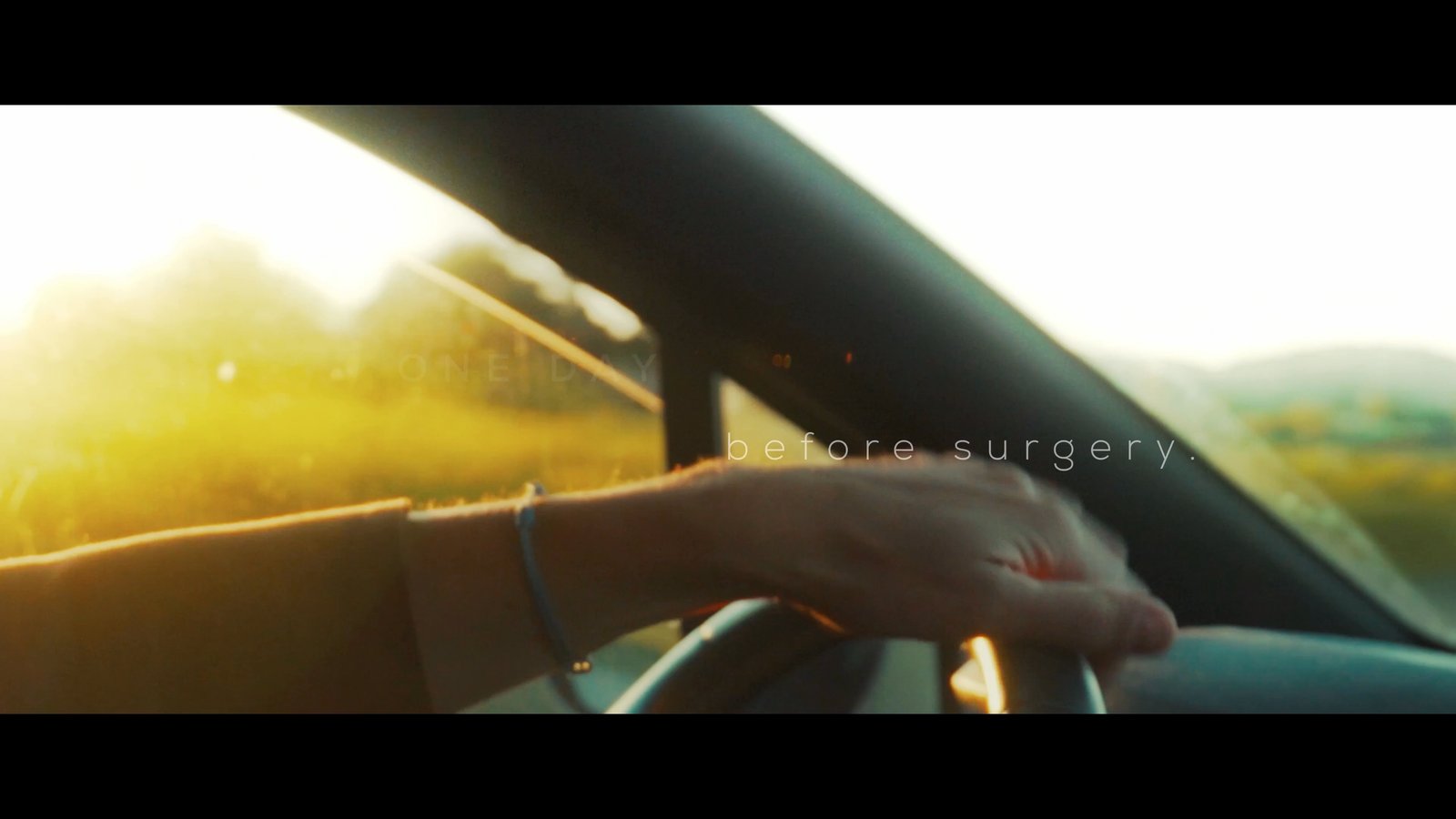 Cinematic driving scene from The Dr Pure commercial film by Feel Inc.